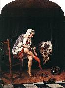 Jan Steen Woman at her toilet France oil painting artist